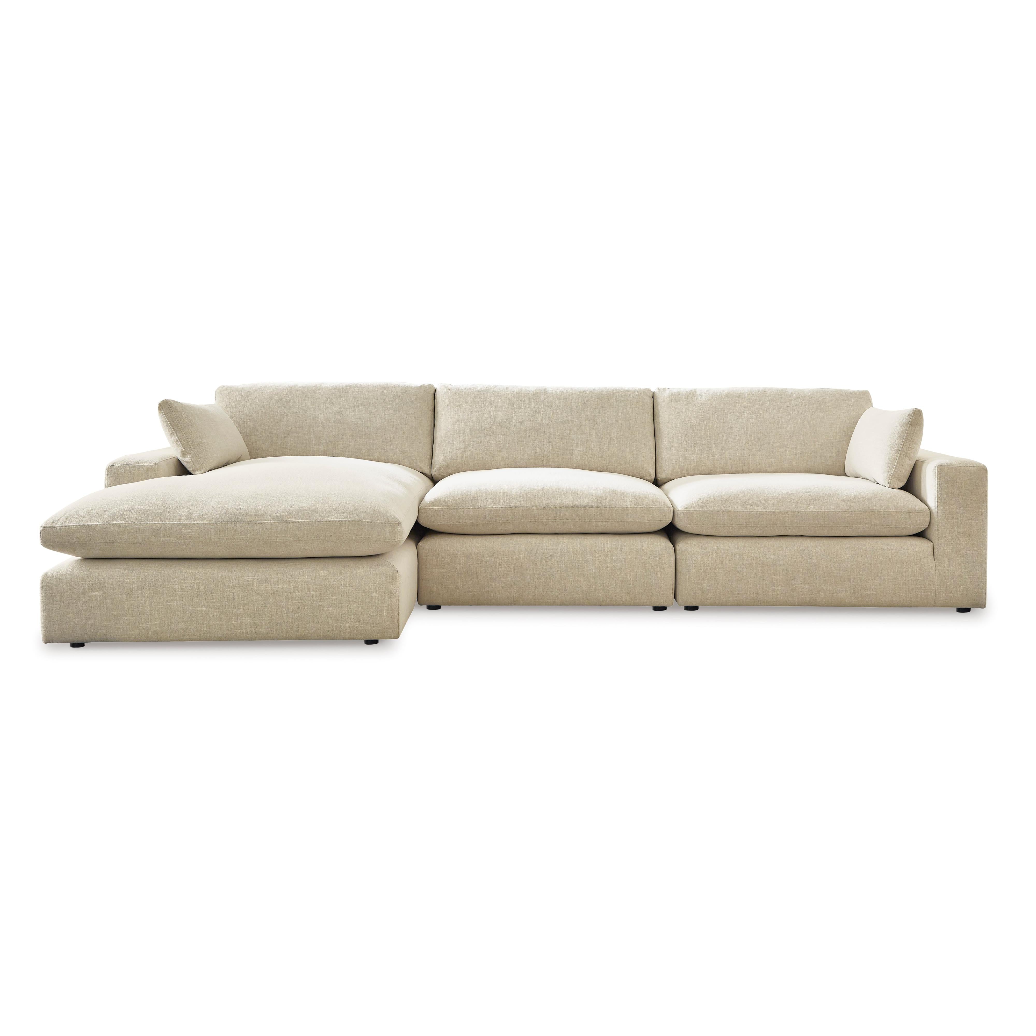 Stylish Elyza 3-Piece Sectional Sofa with Cozy Chaise