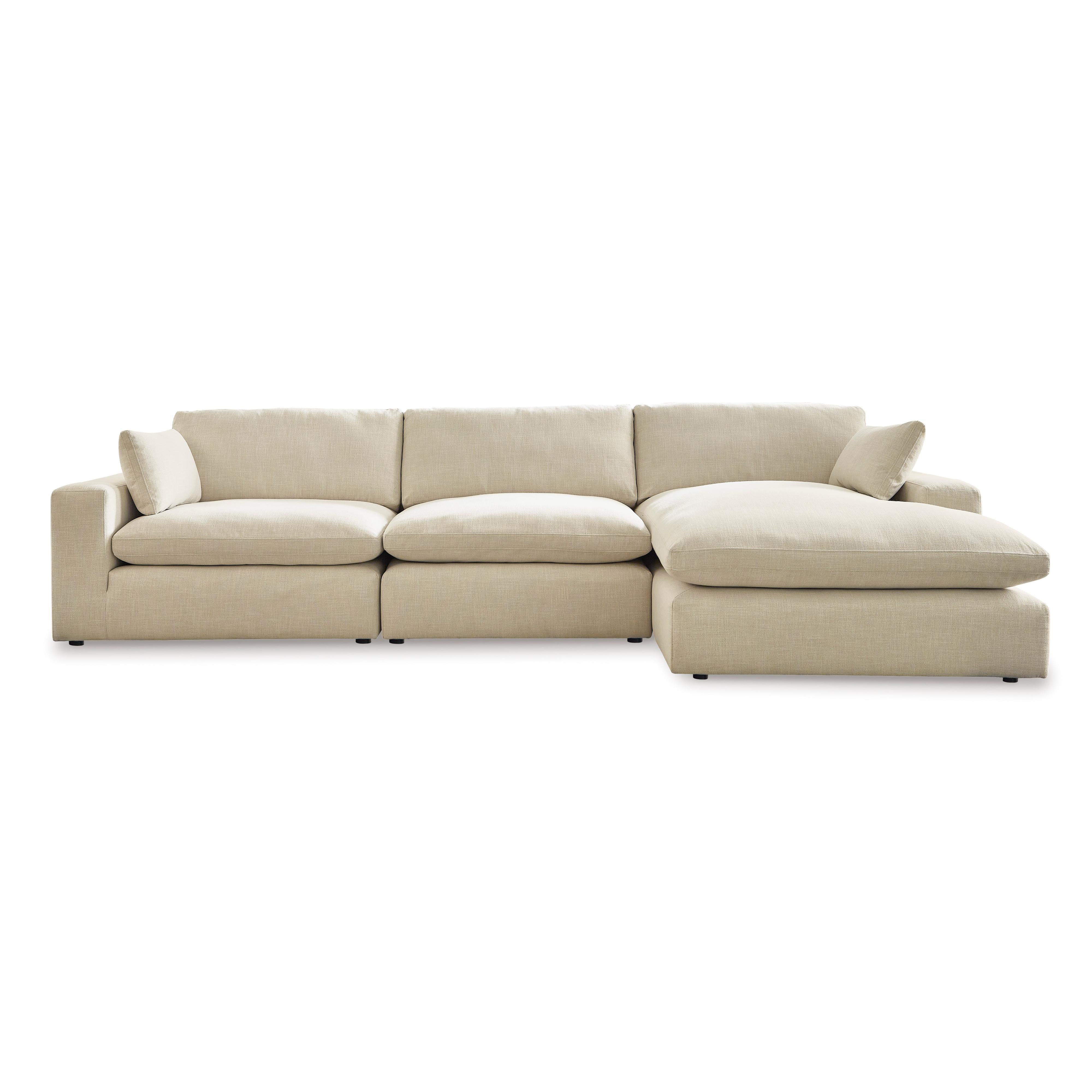 Stylish Elyza 3-Piece Sectional Sofa with Cozy Chaise