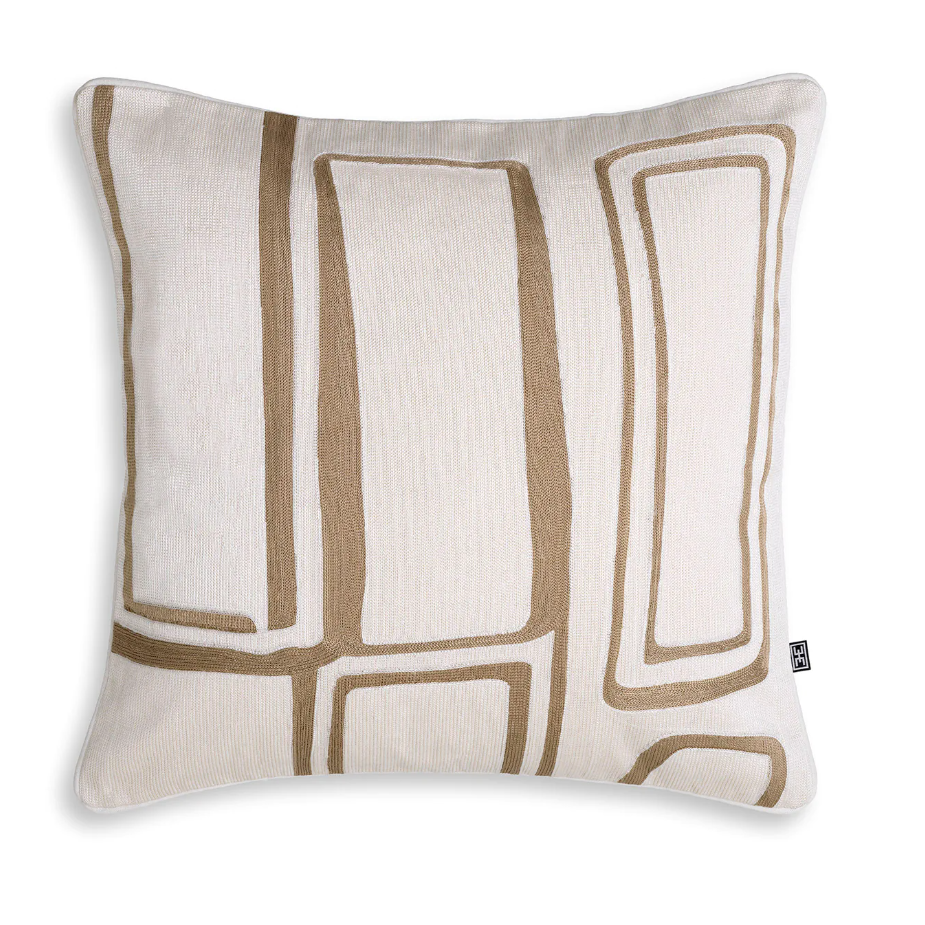 Luxurious Ribeira Champagne Throw Pillow