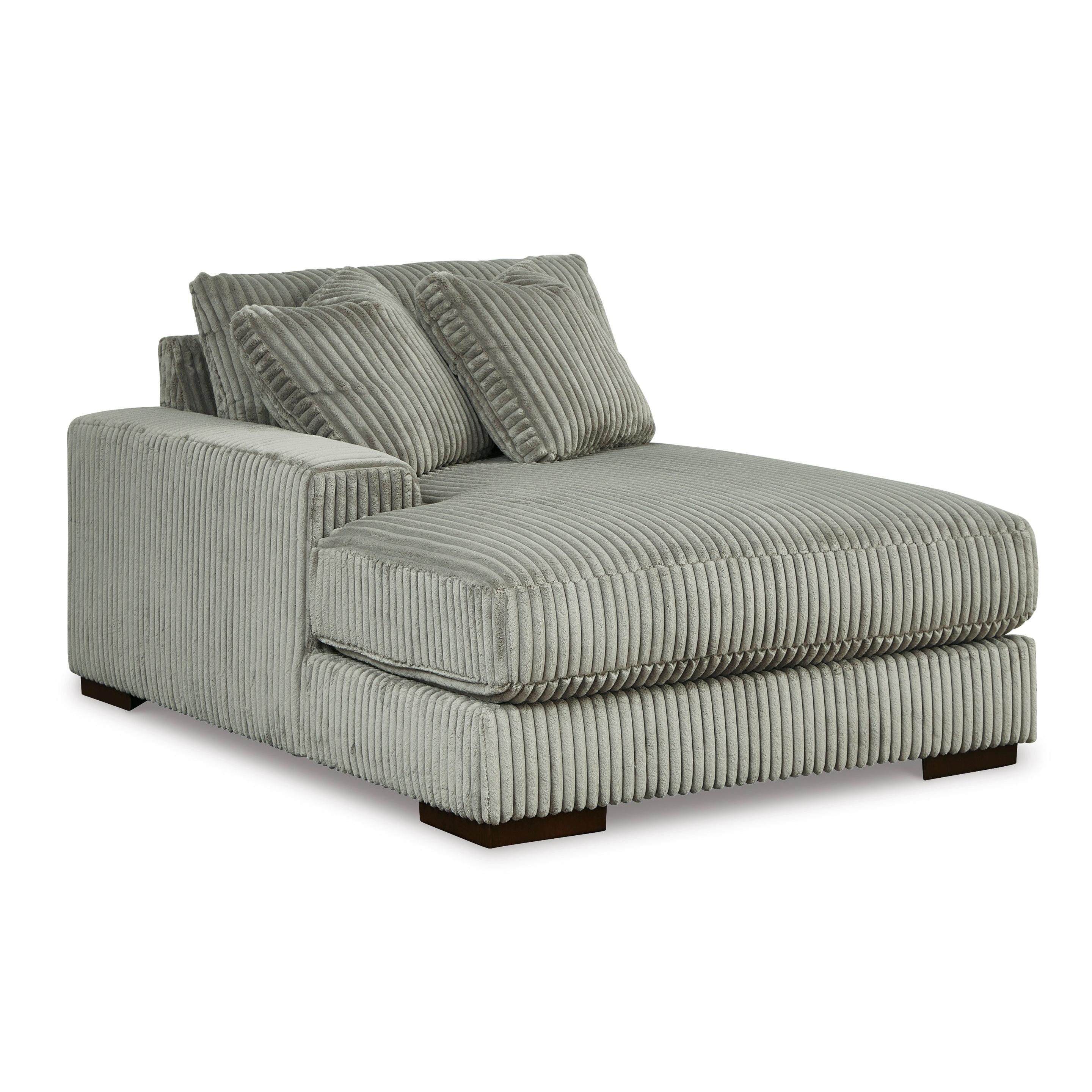 Stylish Lindyn 2-Seater Sectional Sofa with Left-Facing Chaise in Elegant Fog Fabric