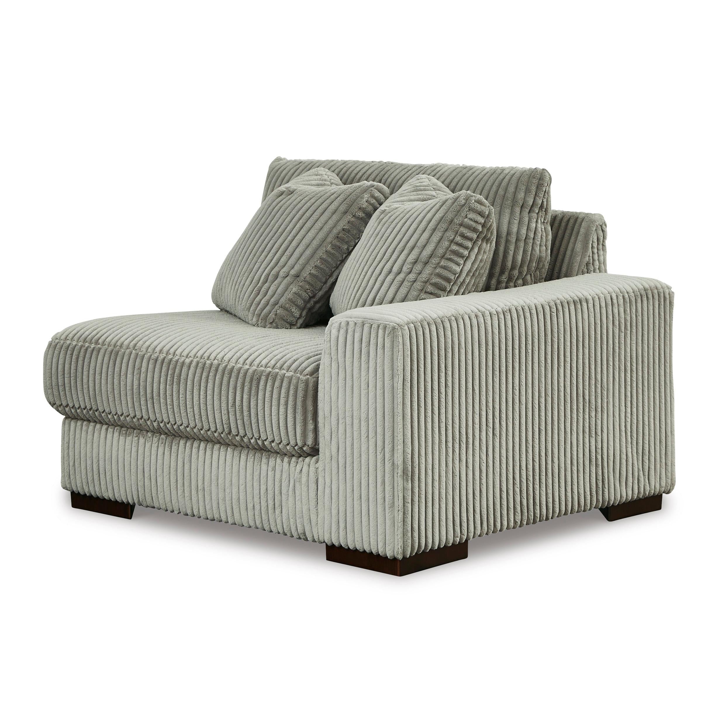 Stylish Lindyn 2-Seater Sectional Sofa with Left-Facing Chaise in Elegant Fog Fabric