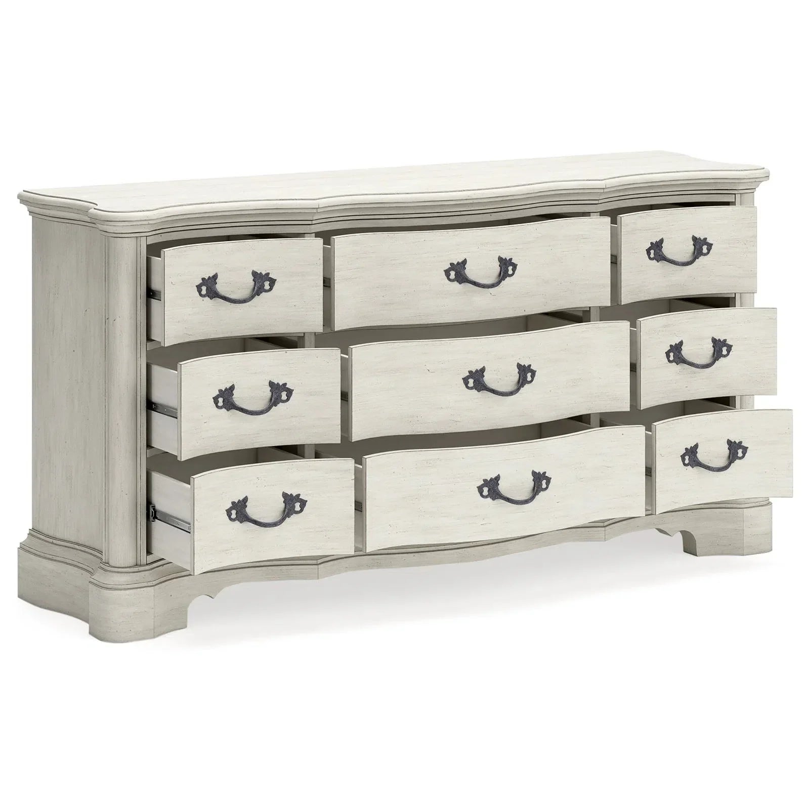 Charming Antique White Arlendyne Bedroom Dresser