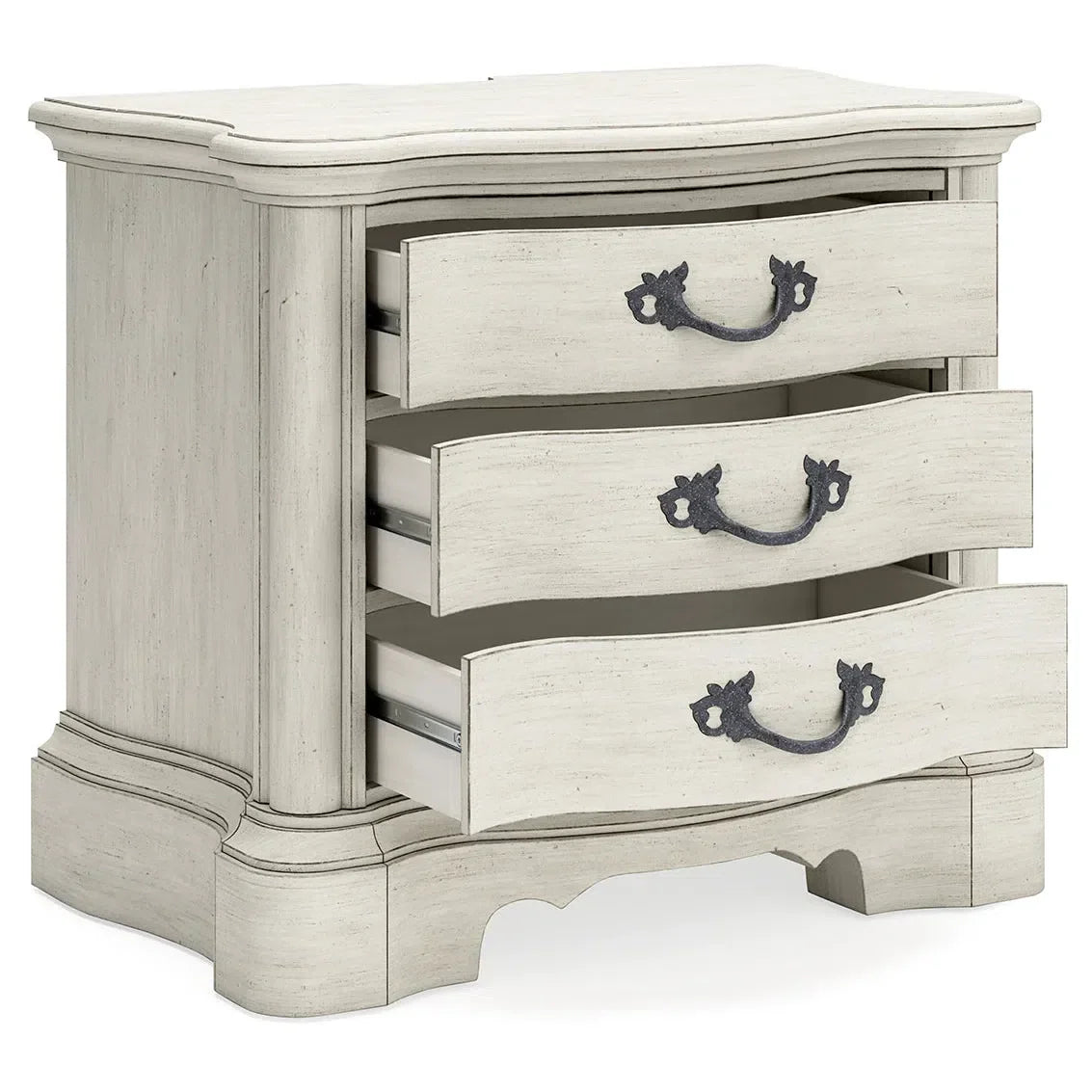 Charming Antique White Arlendyne Bedside Table