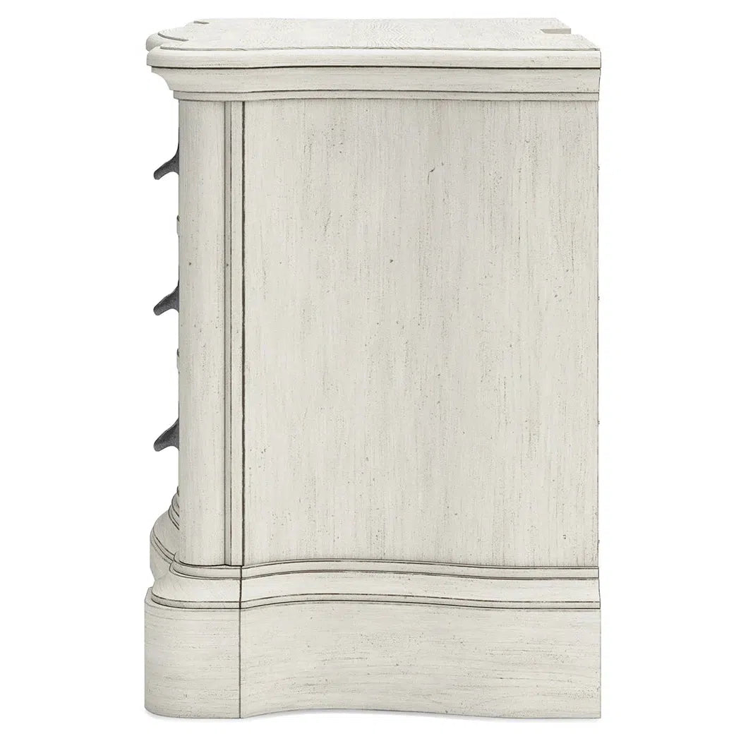 Charming Antique White Arlendyne Bedside Table