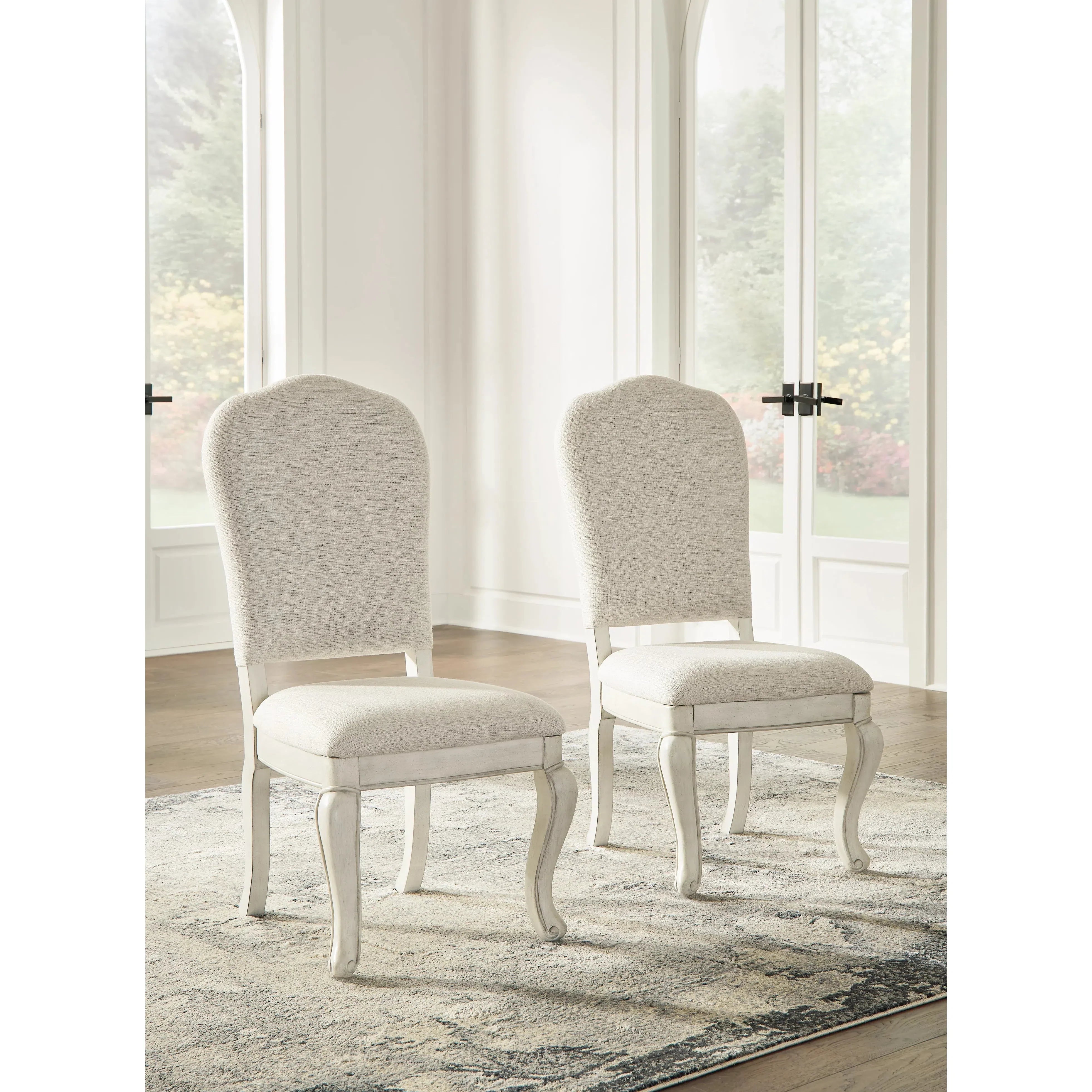 Chic Antique White Arlendyne Dining Chair for Elegant Dining Spaces