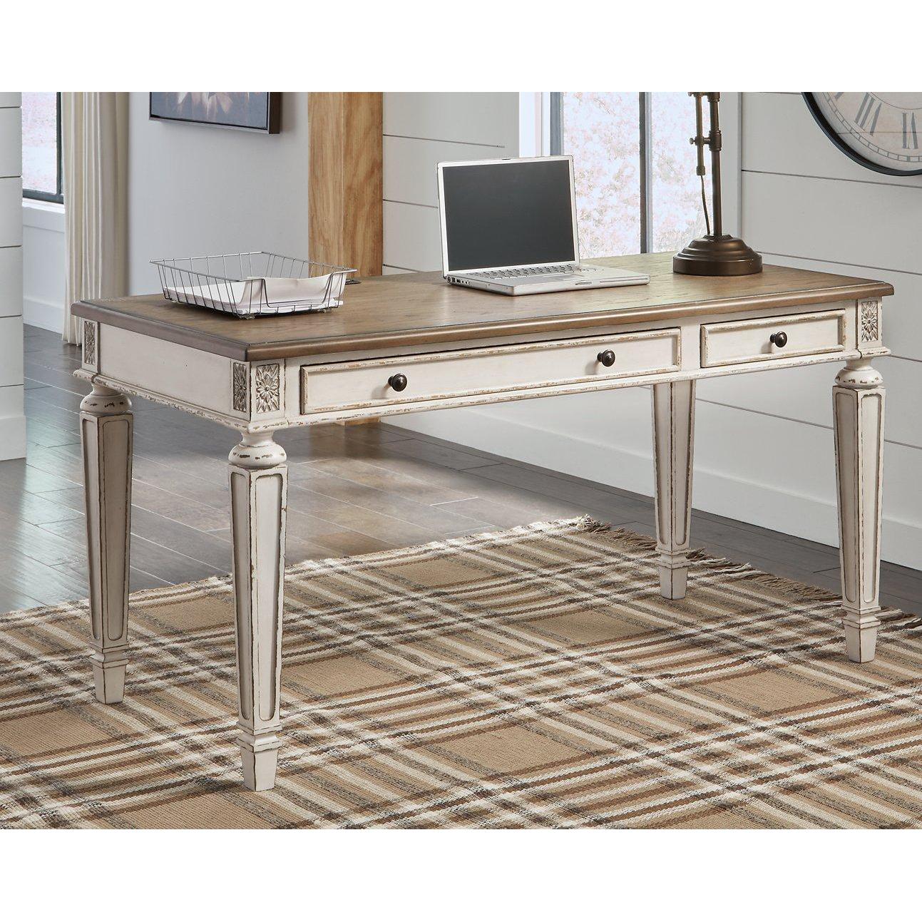 Stylish Realyn 2-Piece Home Office Desk Set