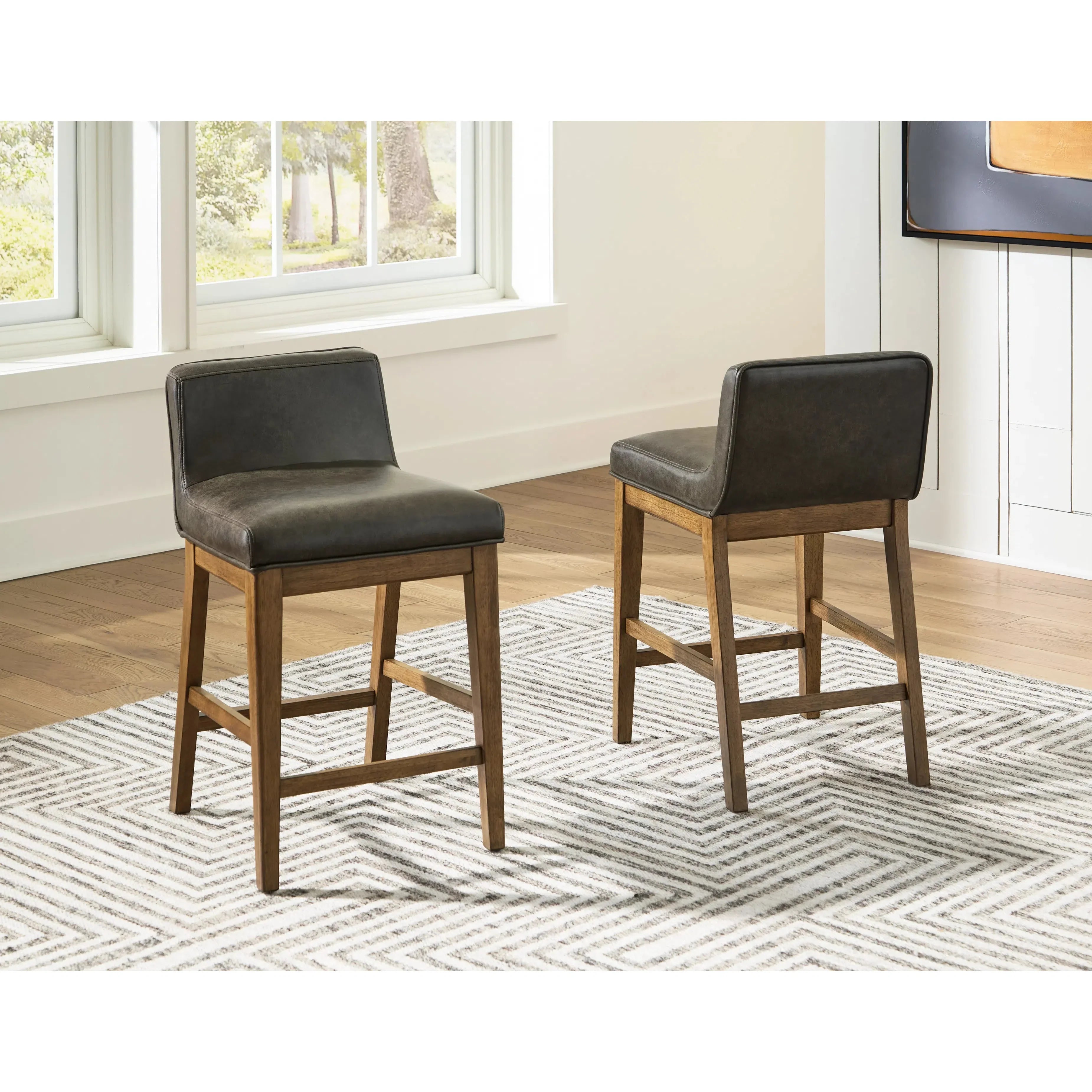 Cabalynn Stylish Upholstered High-Top Bar Stool