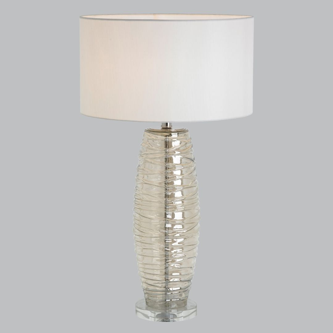 Elegant Cognac Blousie Table Lamp