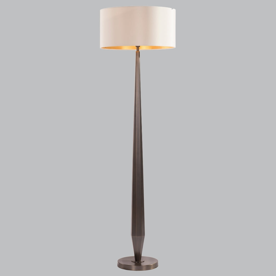 Stylish Ashley Floor Lamp with Elegant Dark Brass Finish