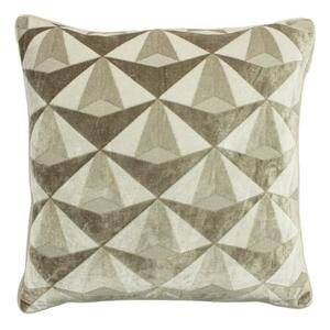 Elegantly Chic Ivory & Taupe Cushion