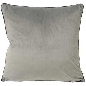 Elegant Dove & Charcoal Accent Cushion