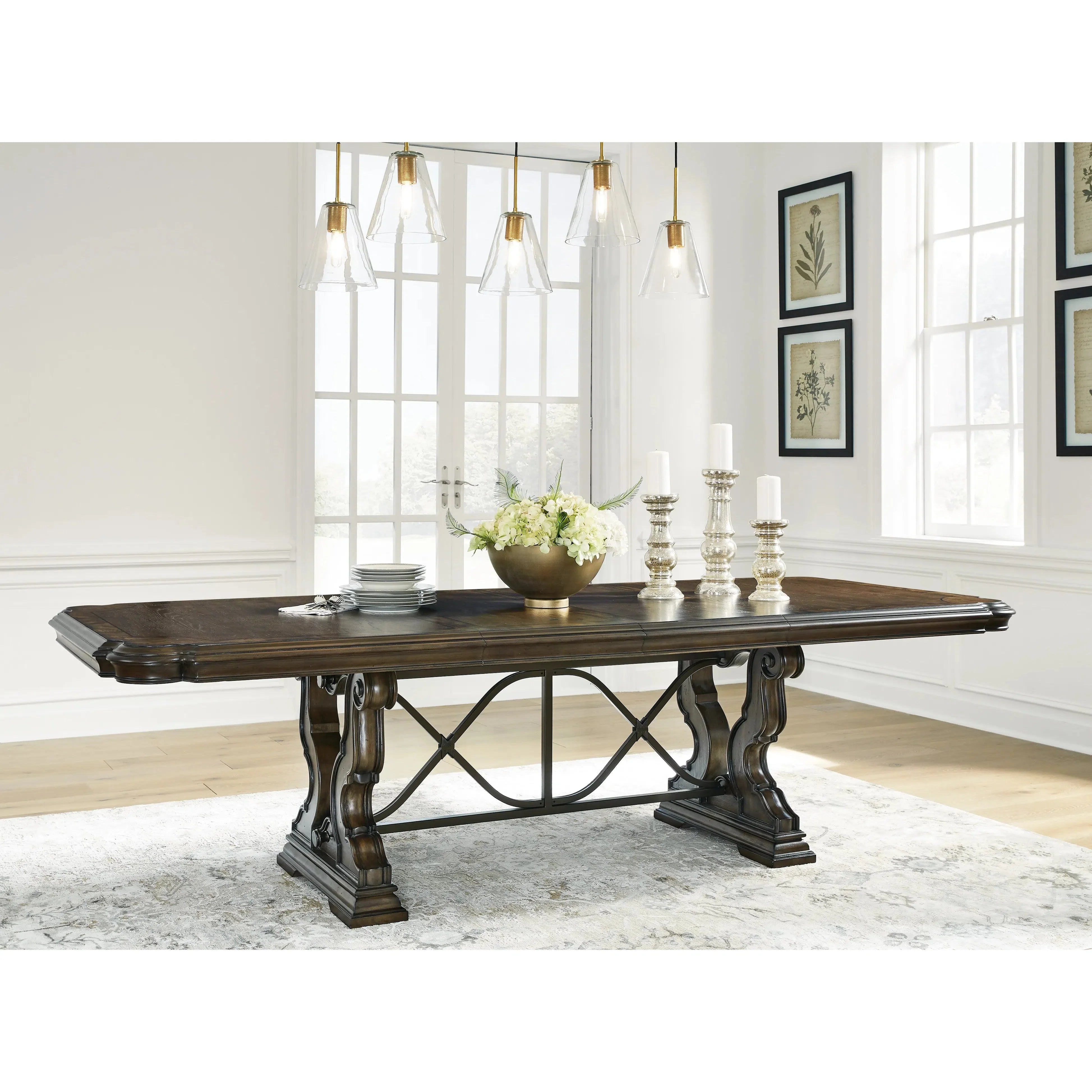 Stylish Maylee Expandable Dining Table for Versatile Dining Experiences