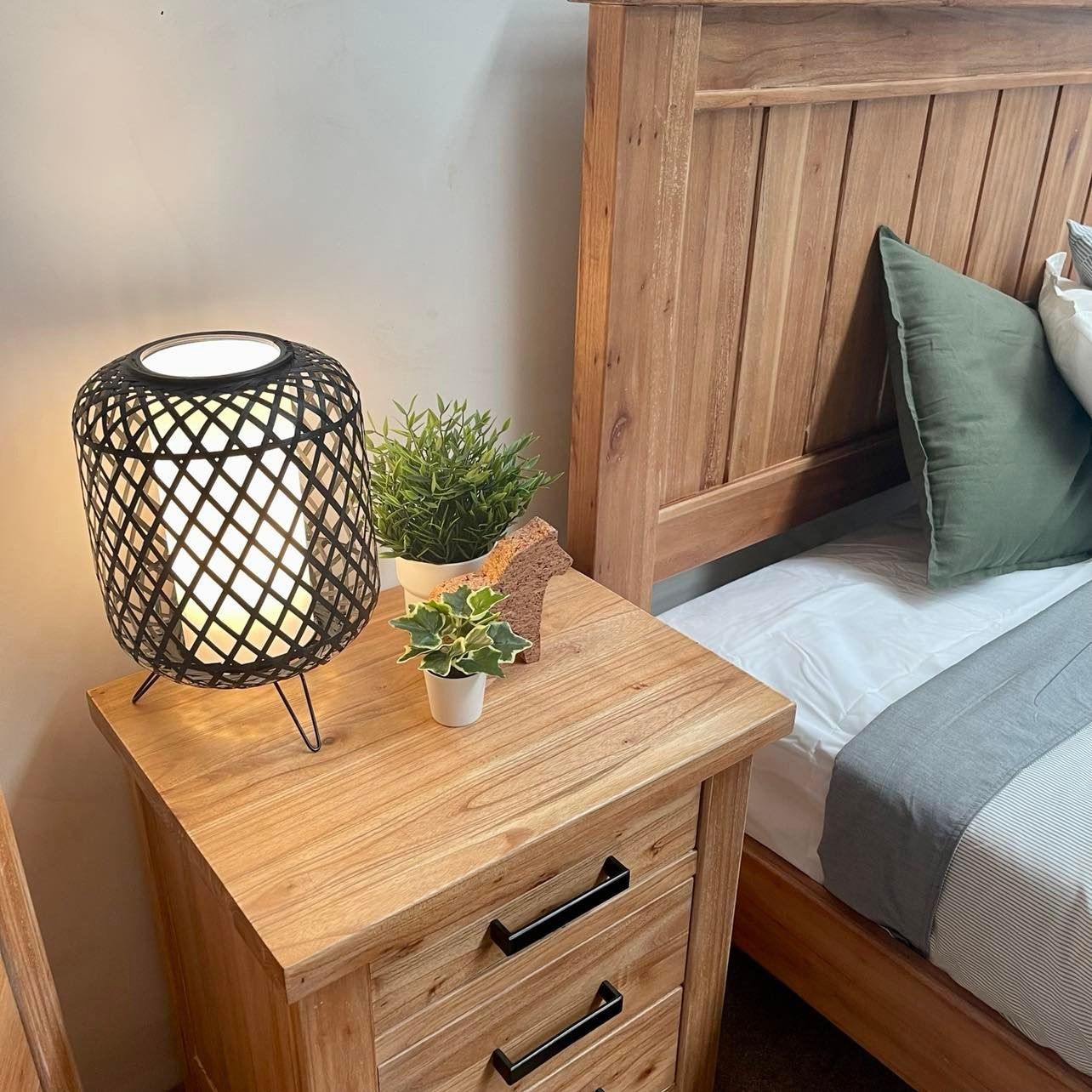 New Age Bedside Table - Natural