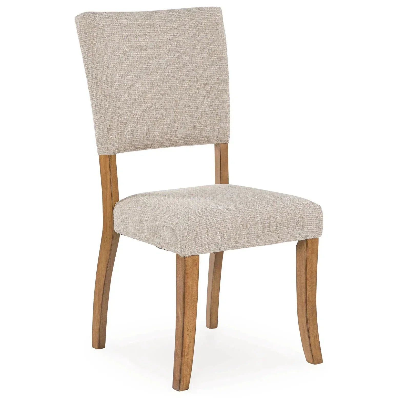 Stylish Light Brown Upholstered Dining Chair by Rybergston