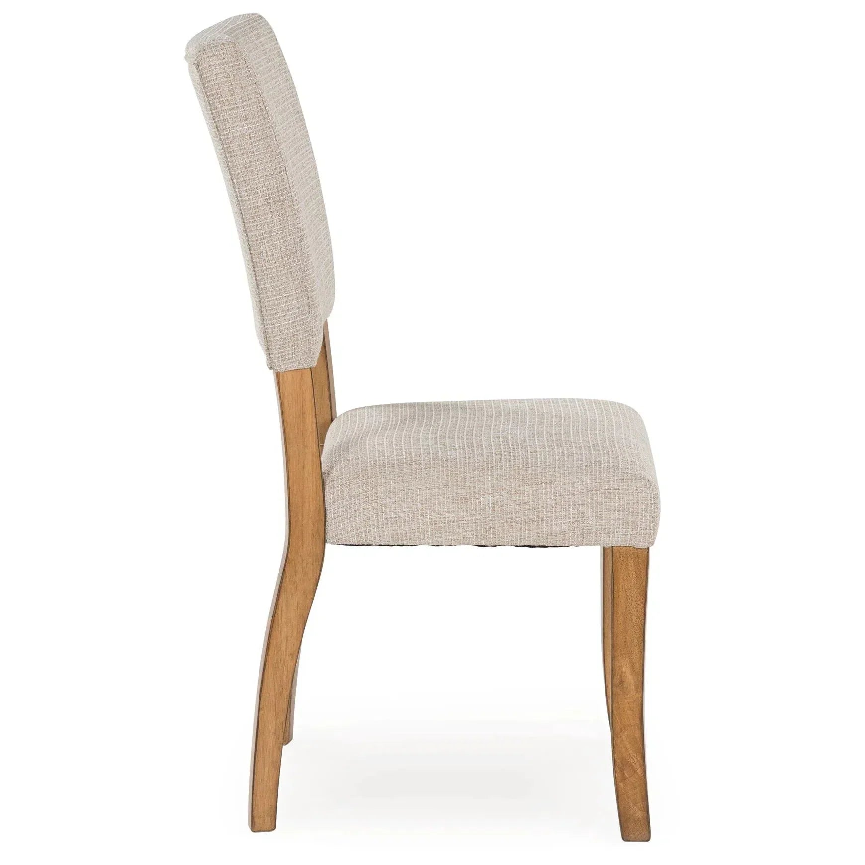 Stylish Light Brown Upholstered Dining Chair by Rybergston