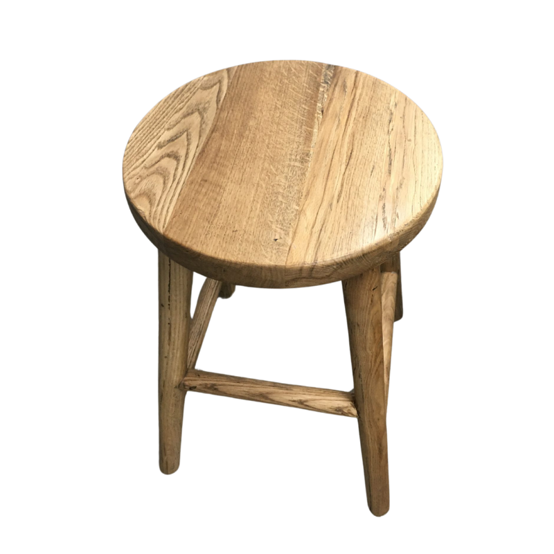 Stylish 45cm Natural Wood Low Bar Stool - Tallawong