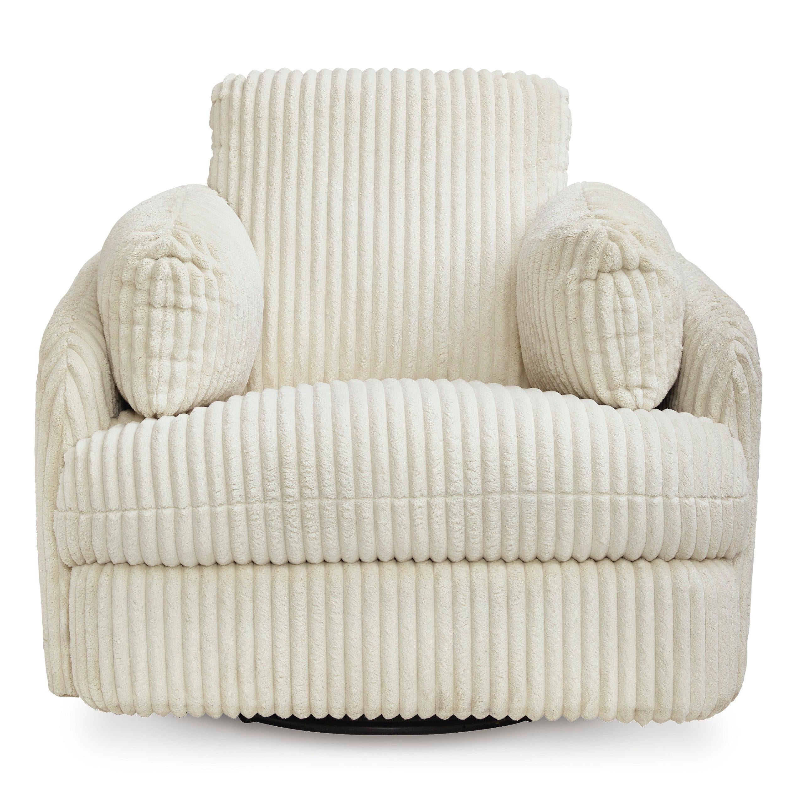 Ivory Tie-Breaker Swivel Glider Recliner: Ultimate Comfort in Style!