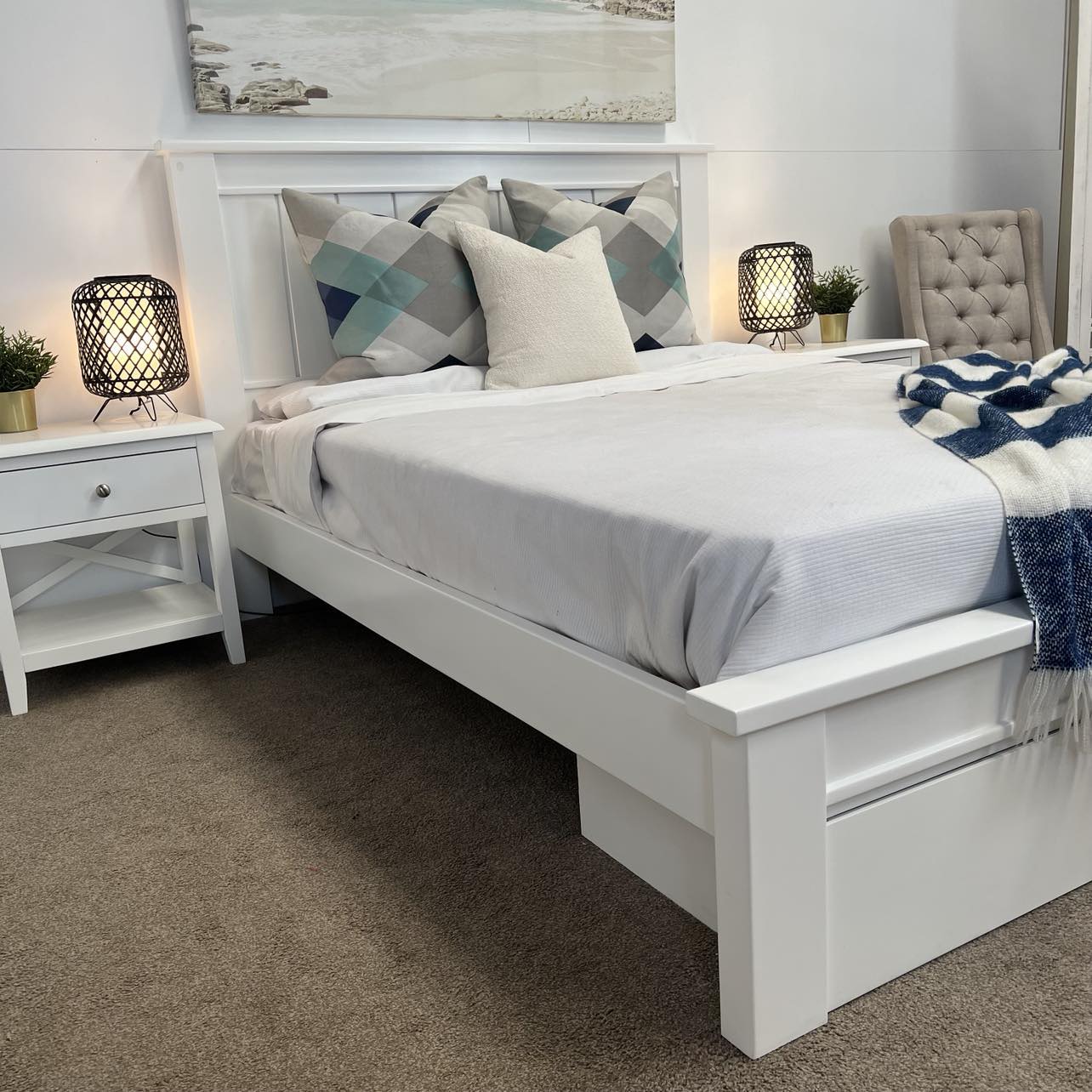 White Haven Bed - White