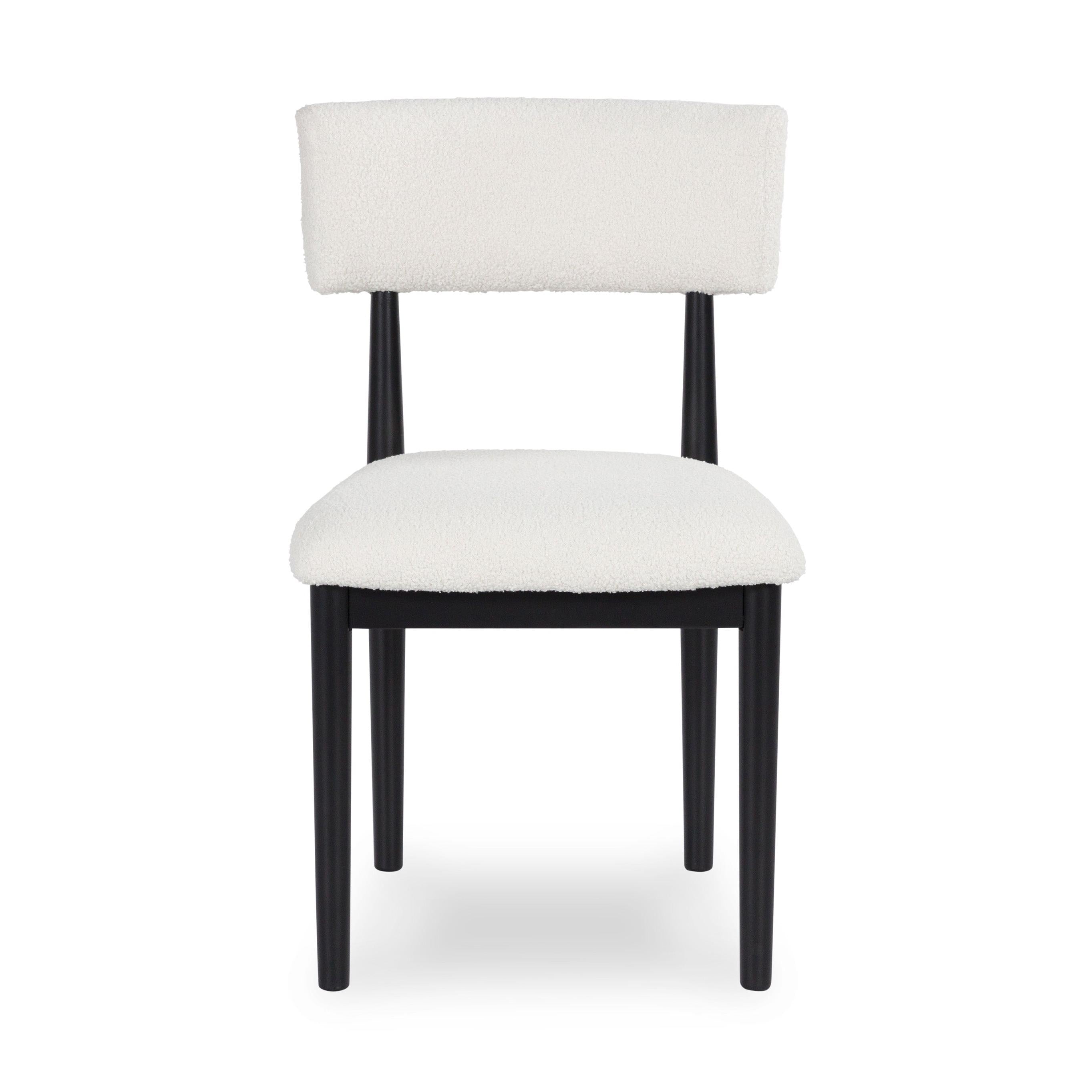 Sleek Xandrum Dining Chair in Elegant White and Black