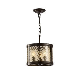 Elegant Auburn Bronze Pendant Ceiling Light Fixture