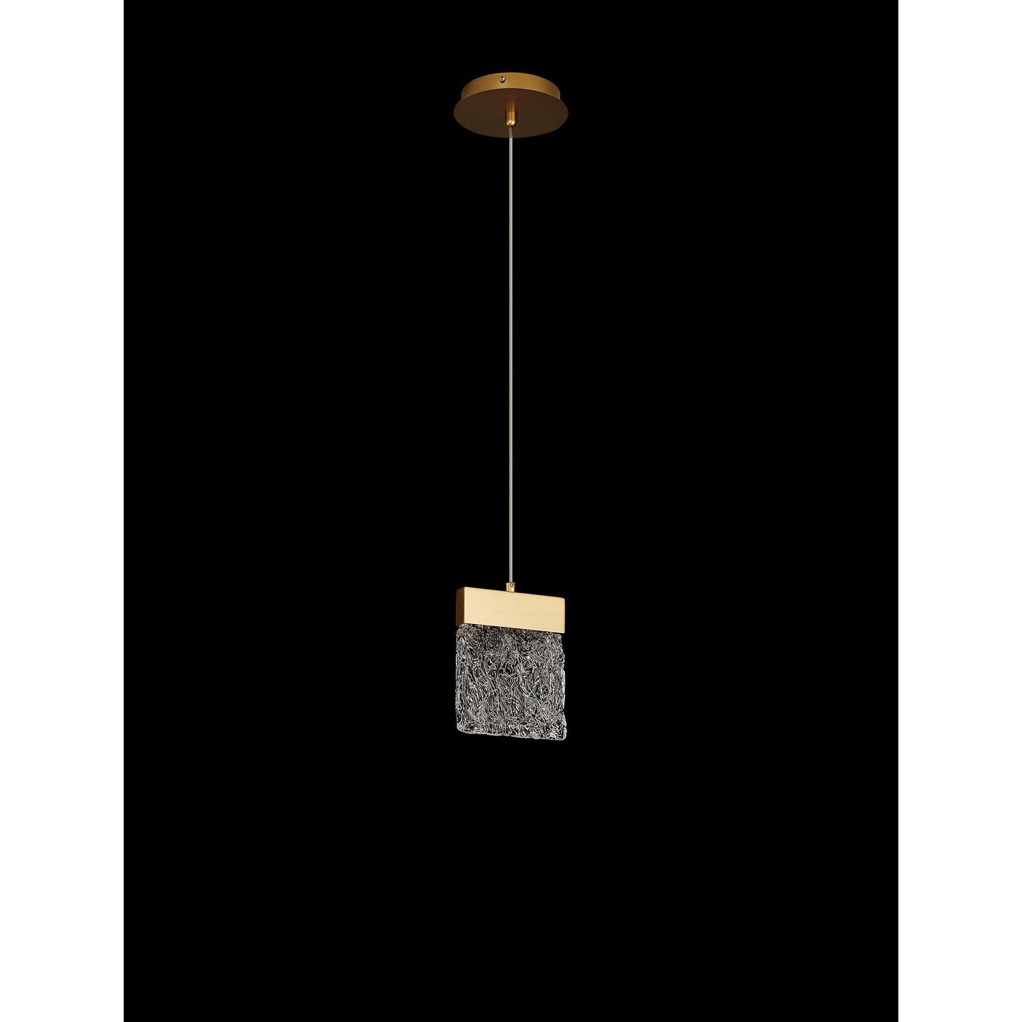 Elegant Gold Painted Brushed Bremen Pendant Light – 1 Bulb