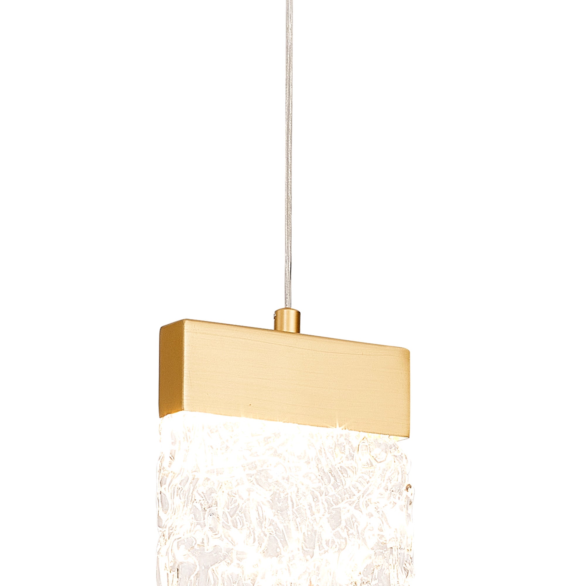 Elegant Gold Painted Brushed Bremen Pendant Light – 1 Bulb