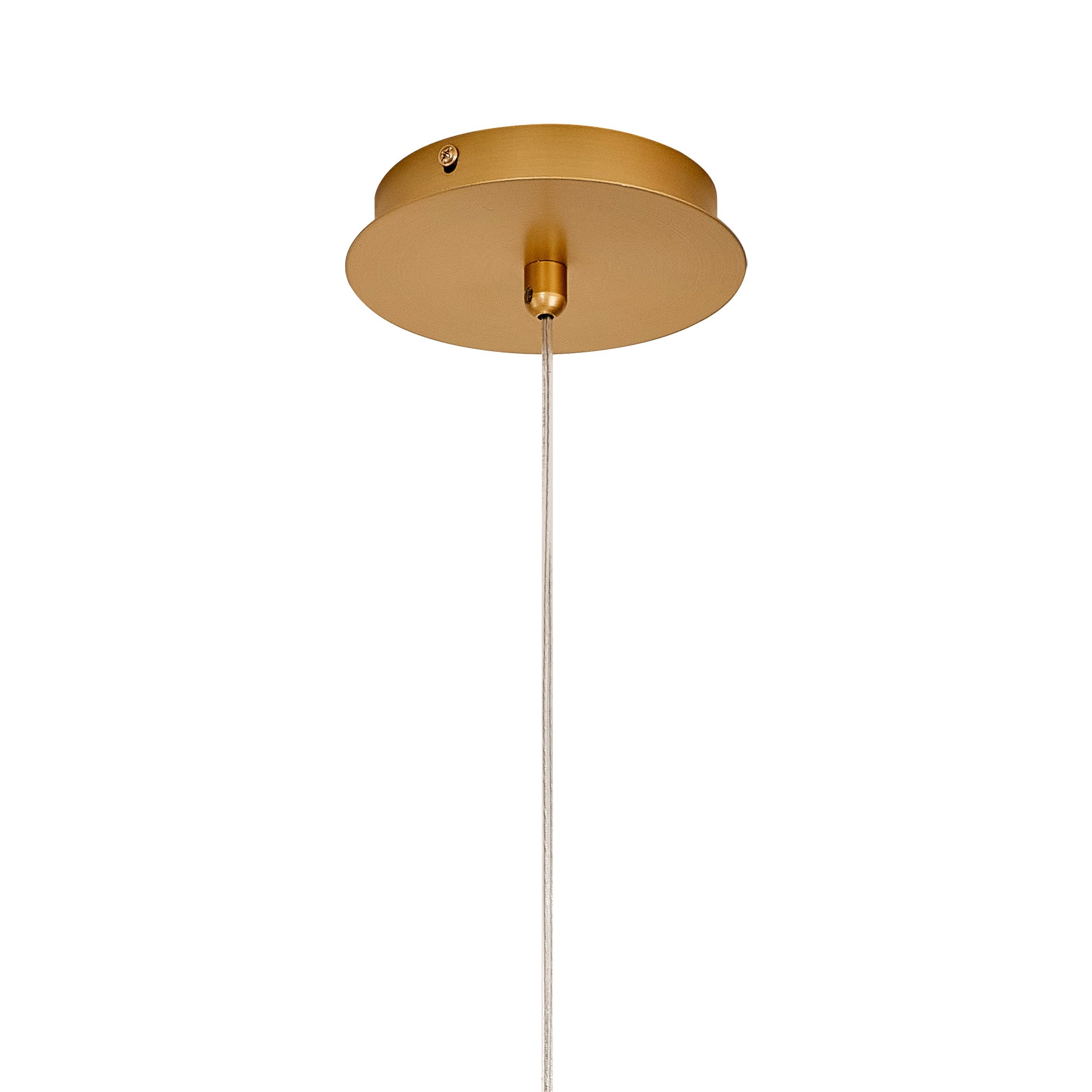 Elegant Gold Painted Brushed Bremen Pendant Light – 1 Bulb