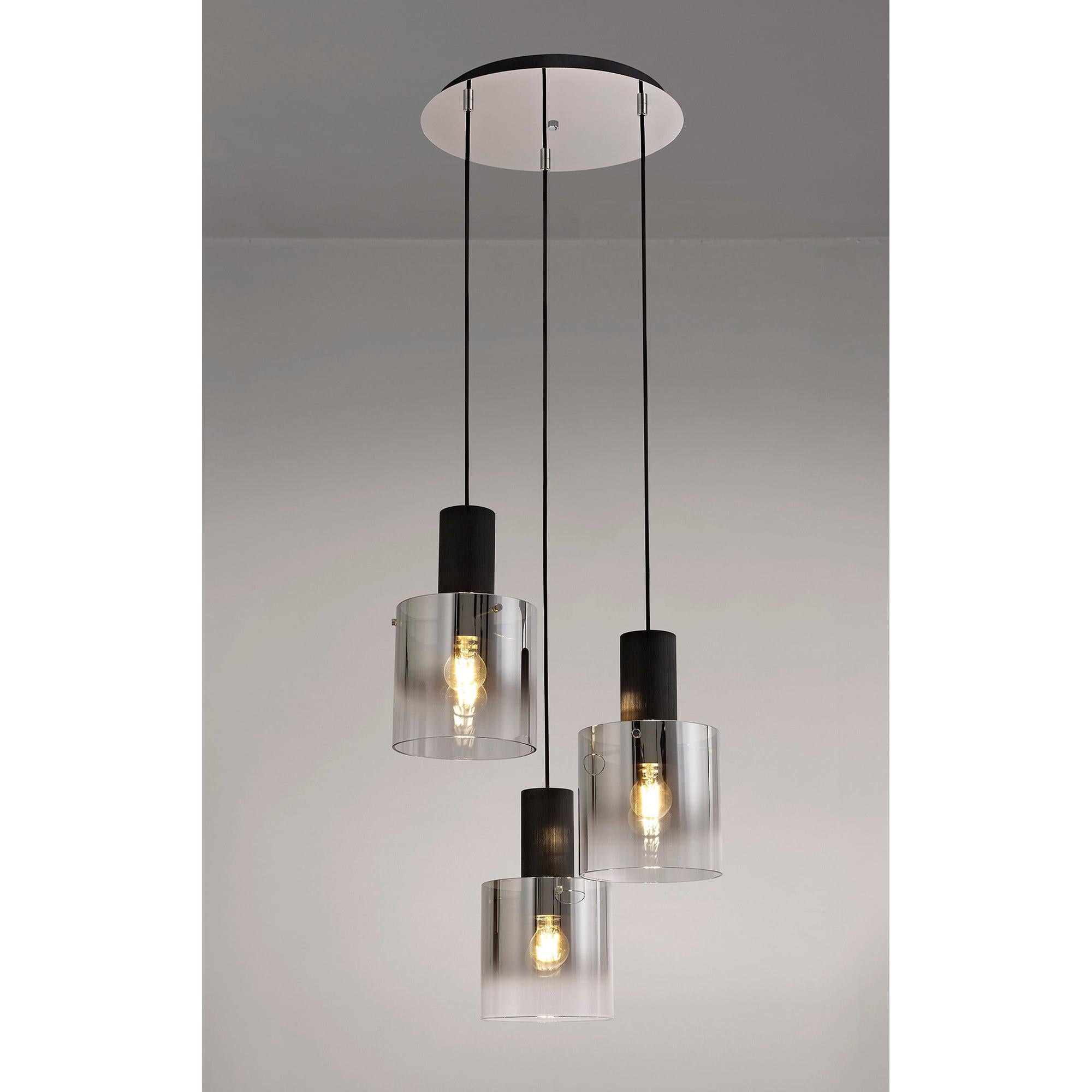 Elegant Brooks 3-Light Round Pendant Fixture