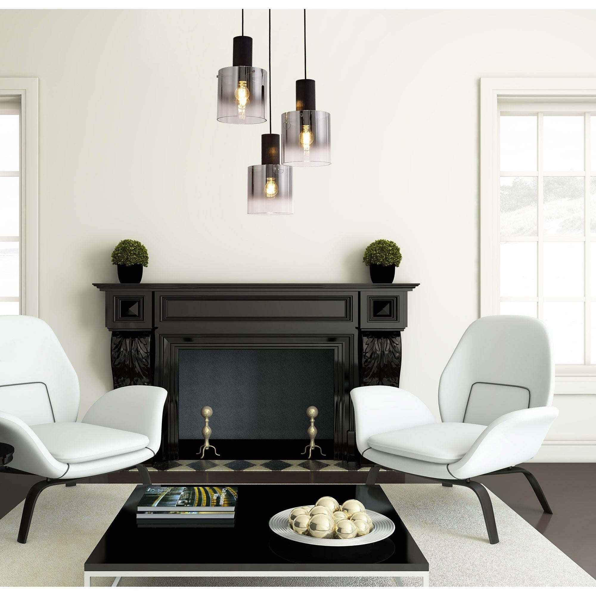 Elegant Brooks 3-Light Round Pendant Fixture