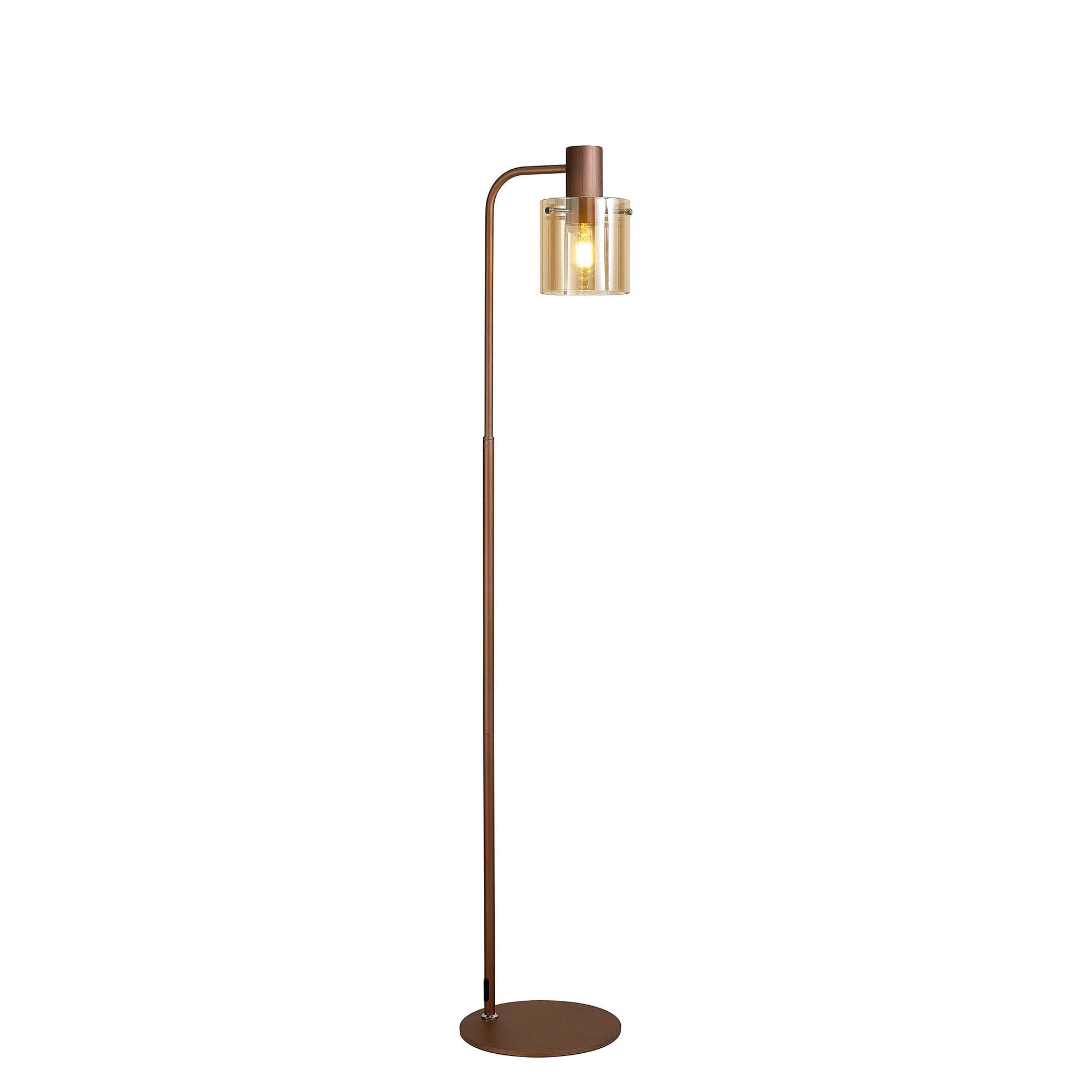 Elegant Brooks Single-Light Floor Lamp for a Cozy Ambiance