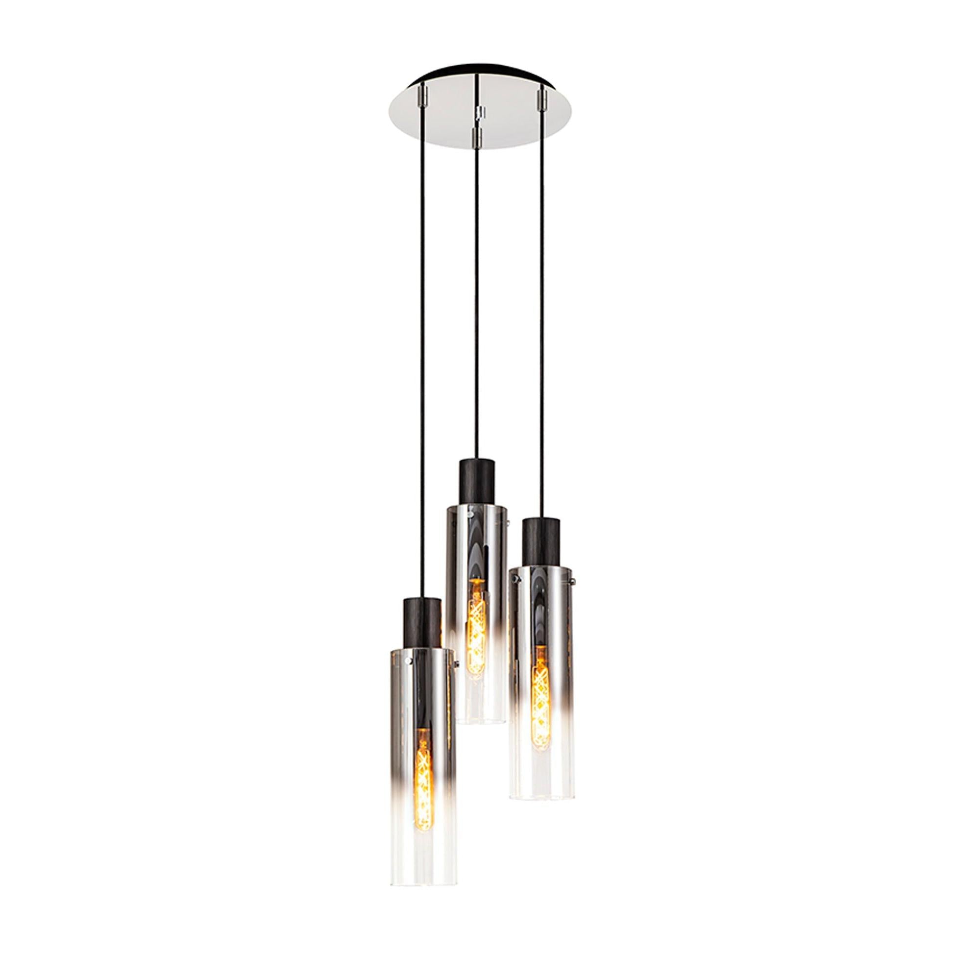 Elegant Brooks Slim 3-Light Round Pendant Lighting