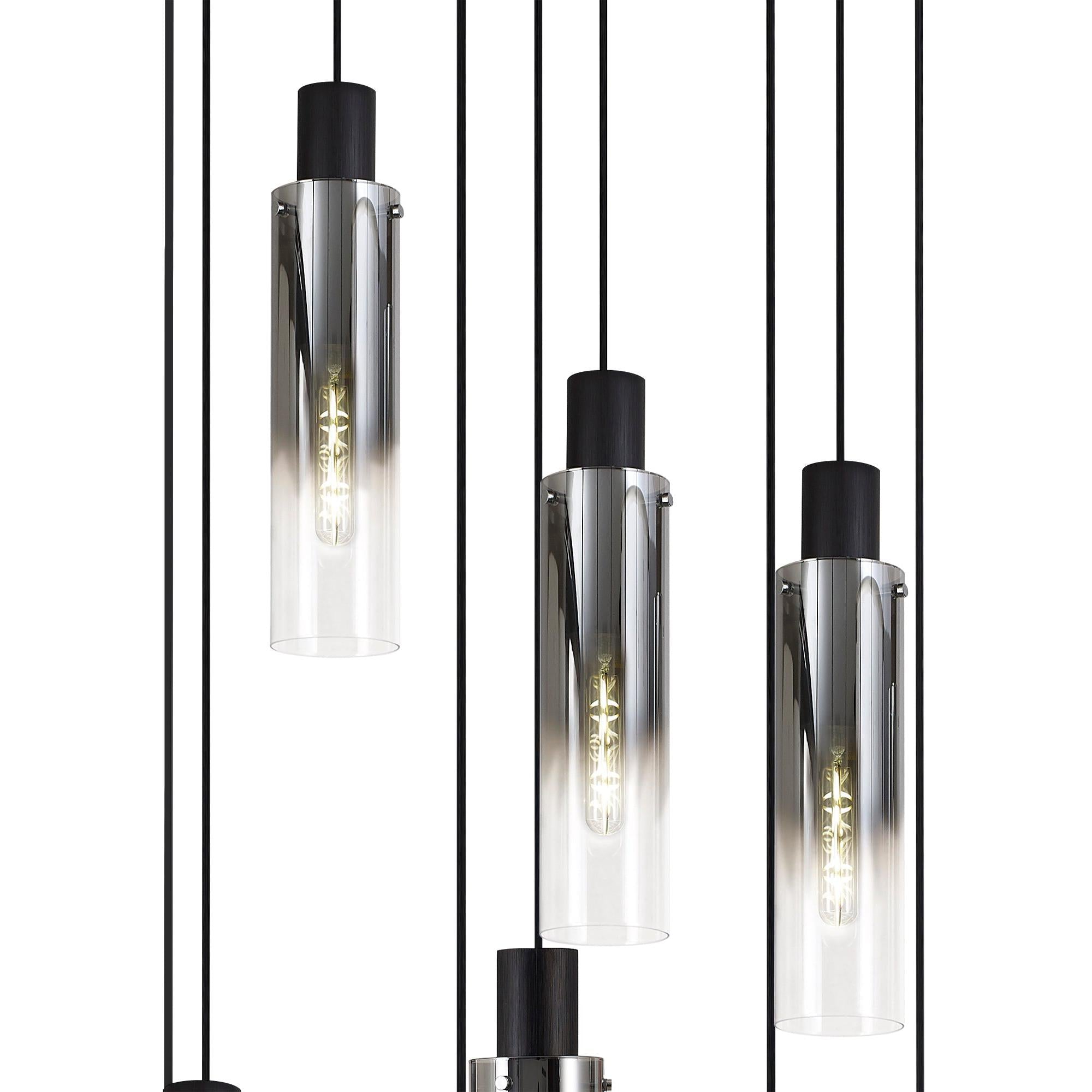 Elegant Brooks Slim Round 9-Light Pendant Fixture