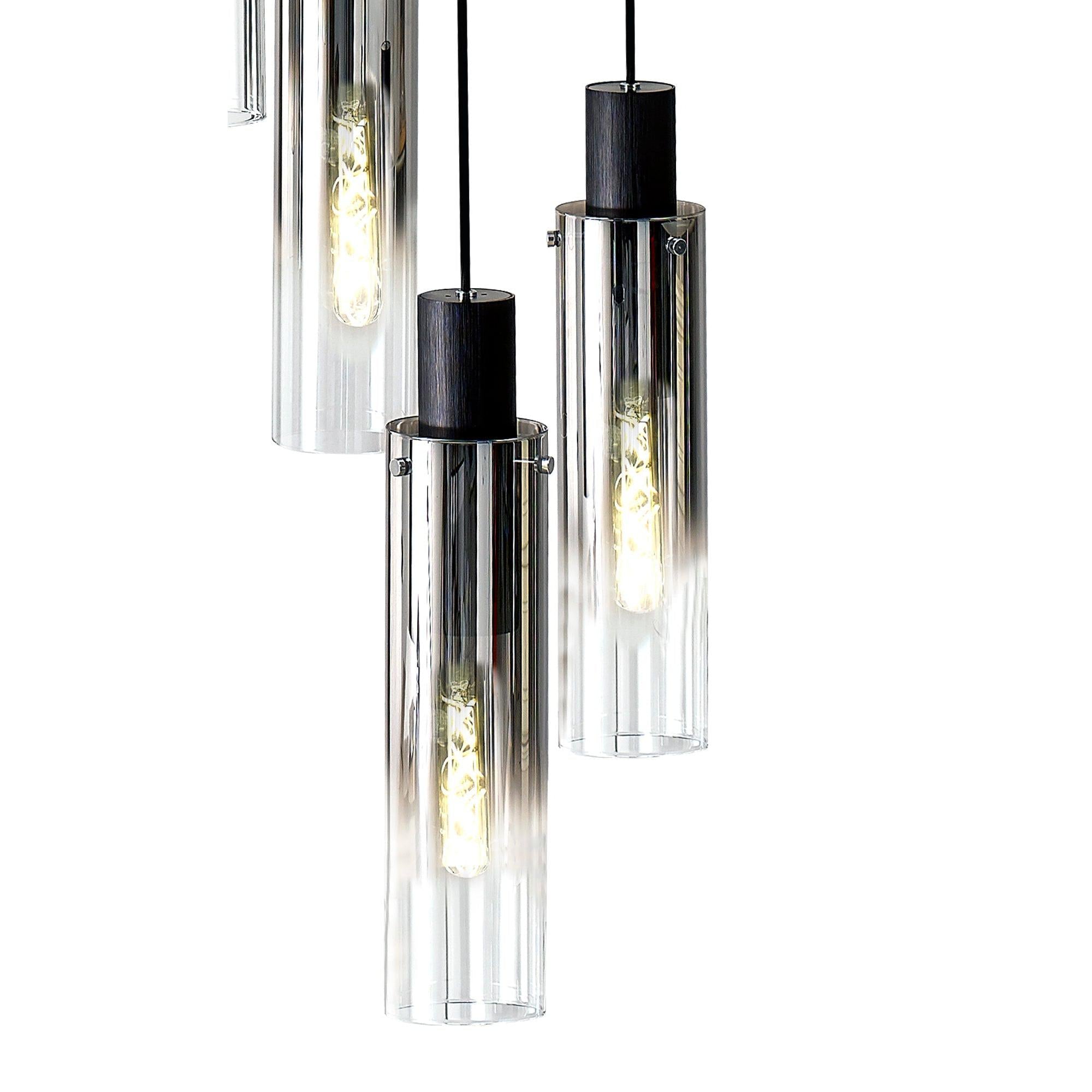 Elegant 15-Light Slim Round Pendant by Brooks