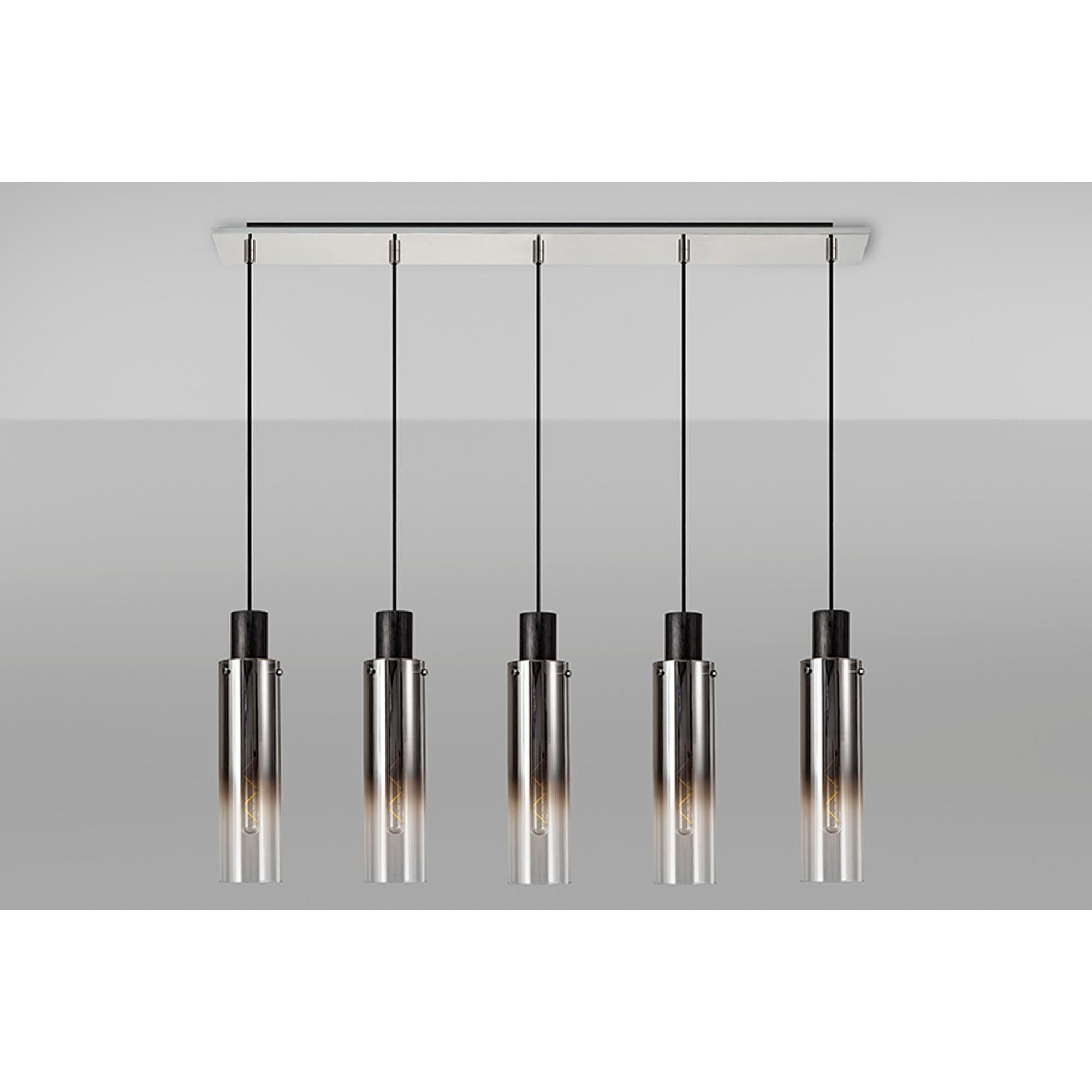 Elegant Brooks 5-Light Slim Linear Pendant Fixture