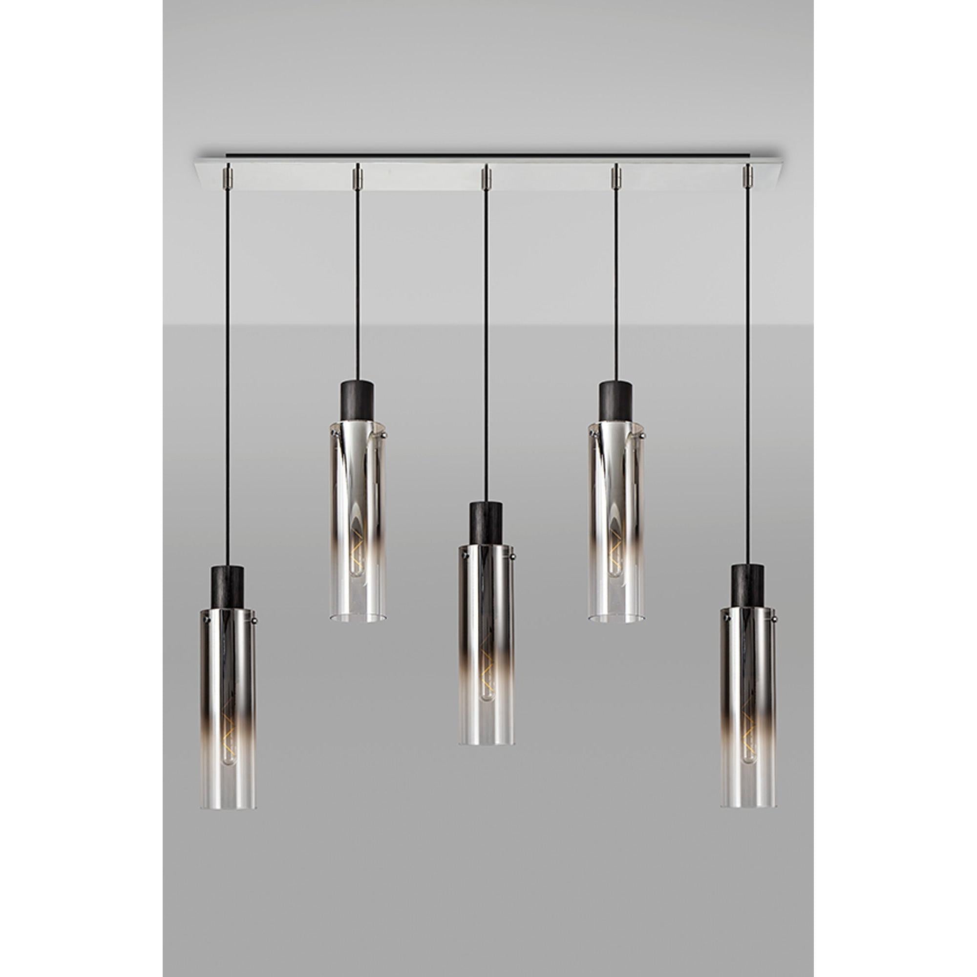 Elegant Brooks 5-Light Slim Linear Pendant Fixture