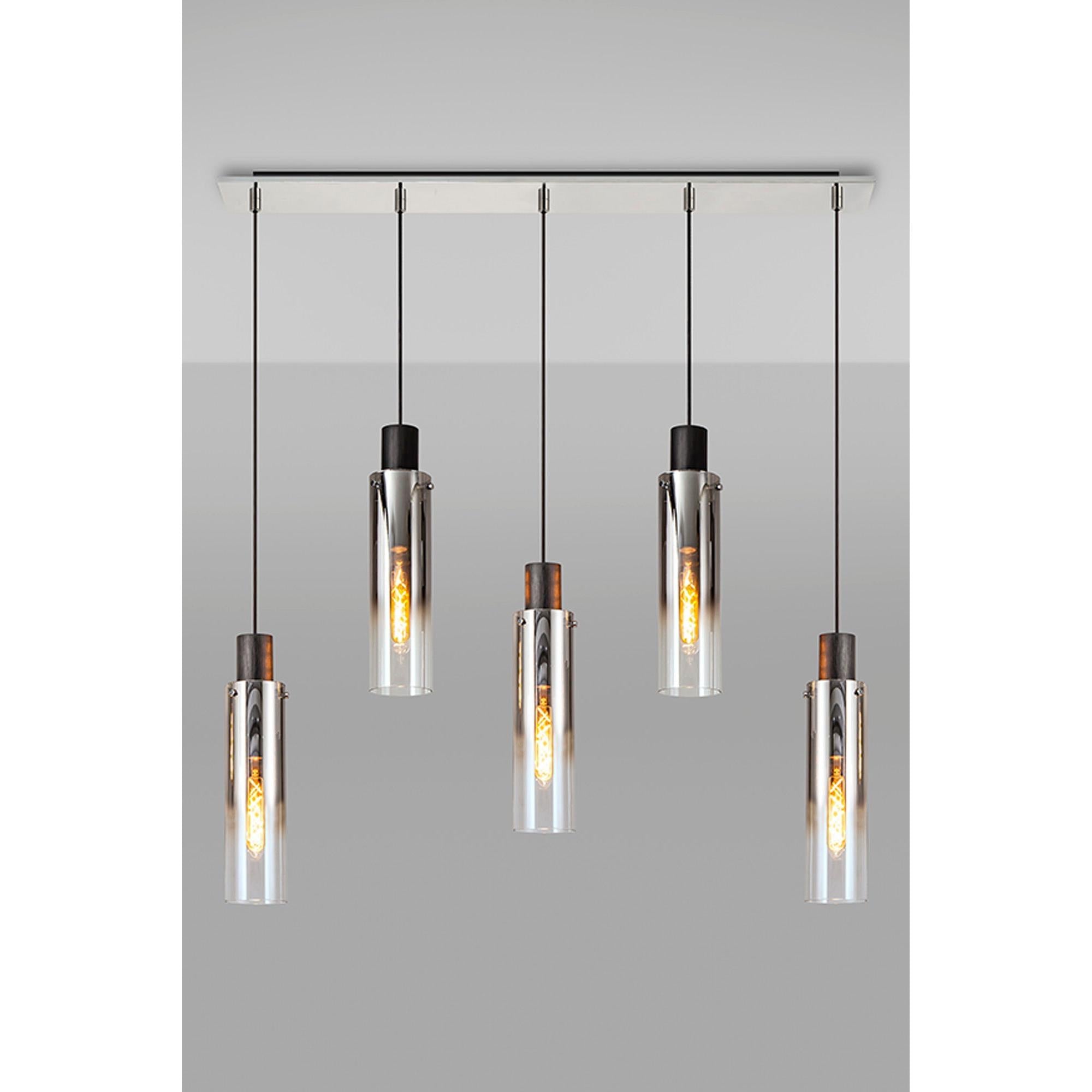 Elegant Brooks 5-Light Slim Linear Pendant Fixture