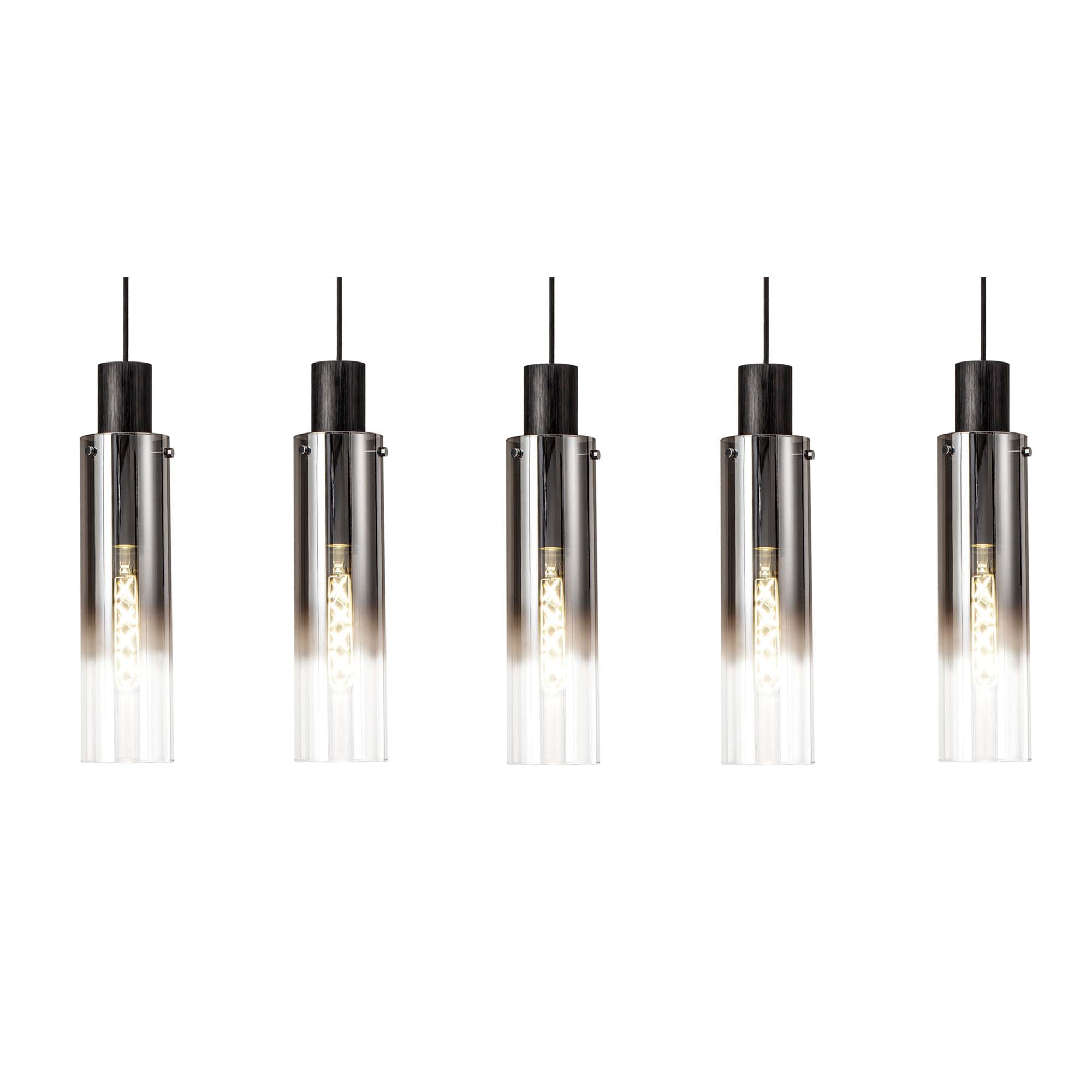 Elegant Brooks 5-Light Slim Linear Pendant Fixture