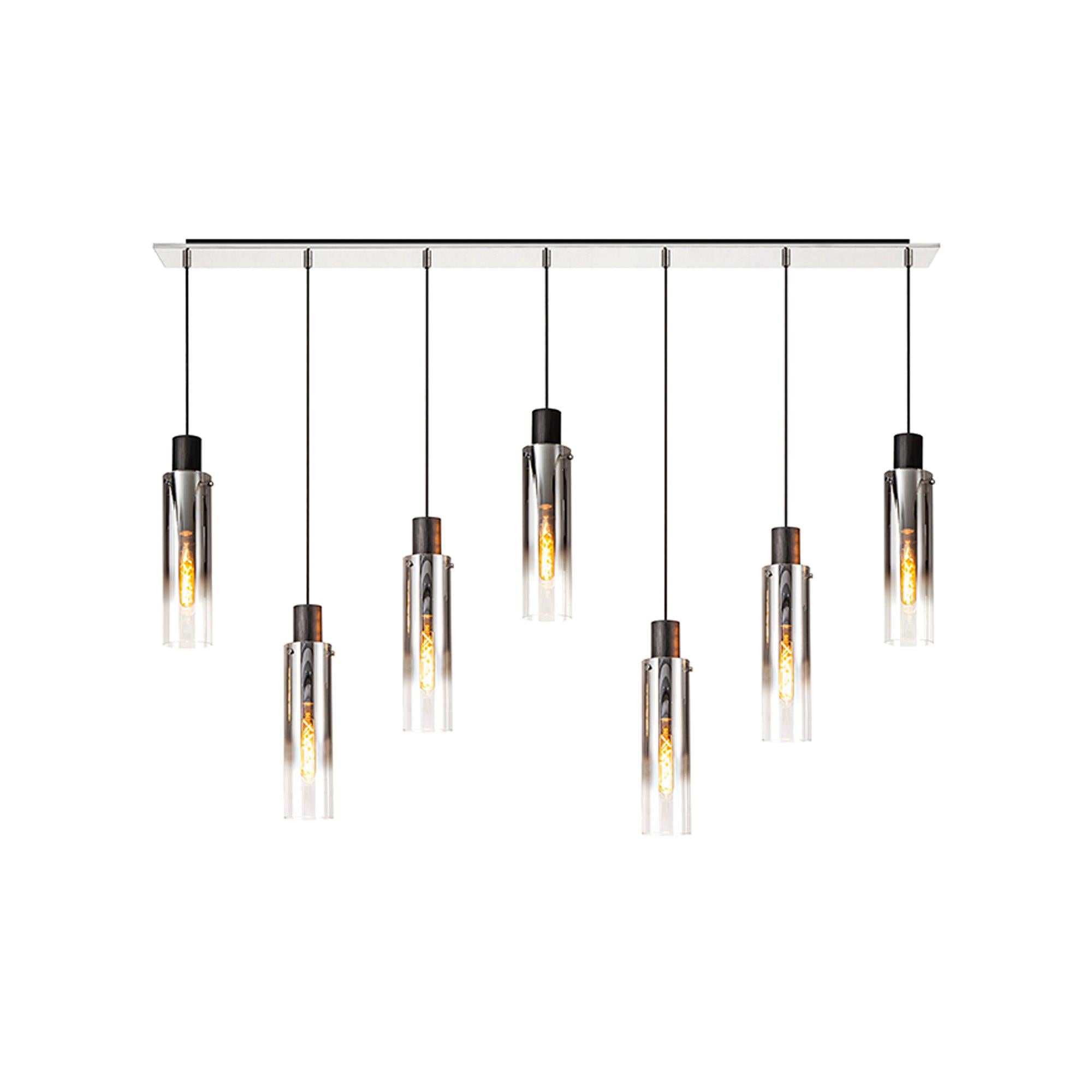 Elegant Brooks Slim 7-Light Linear Pendant