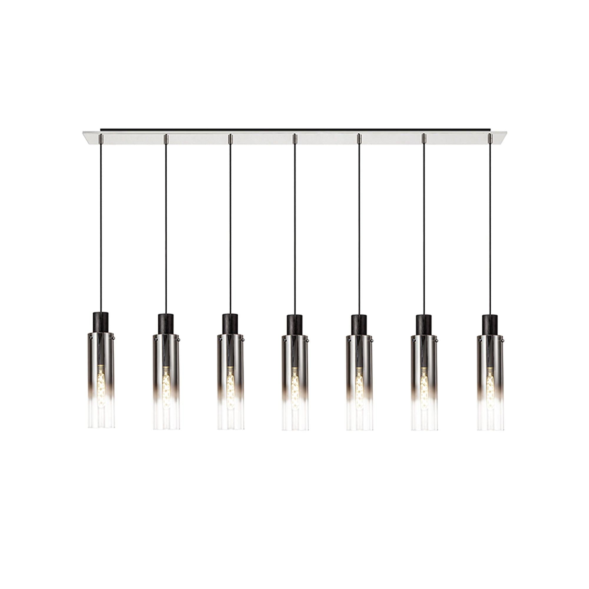 Elegant Brooks Slim 7-Light Linear Pendant