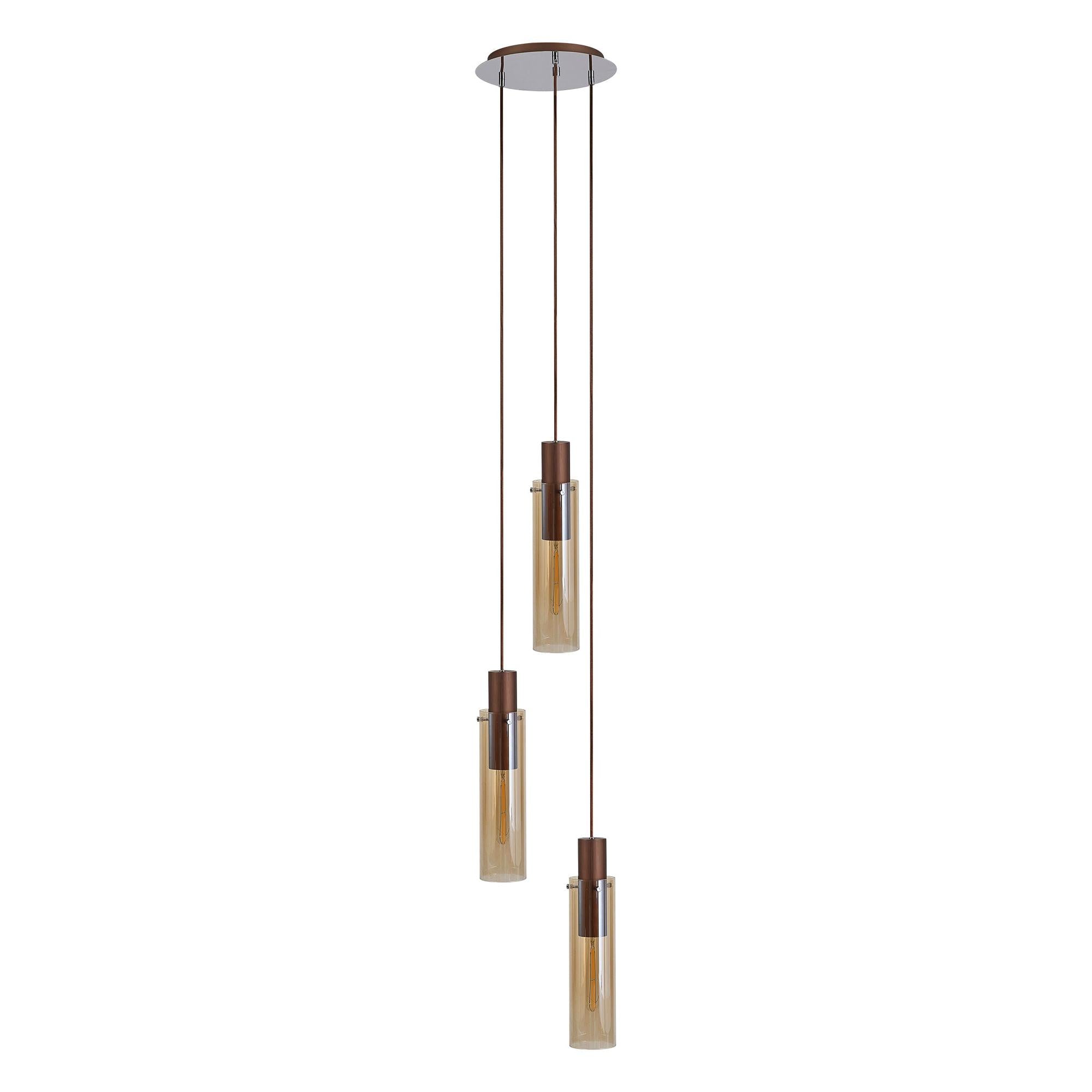 Elegant Brooks Slim 3-Light Round Pendant Lighting