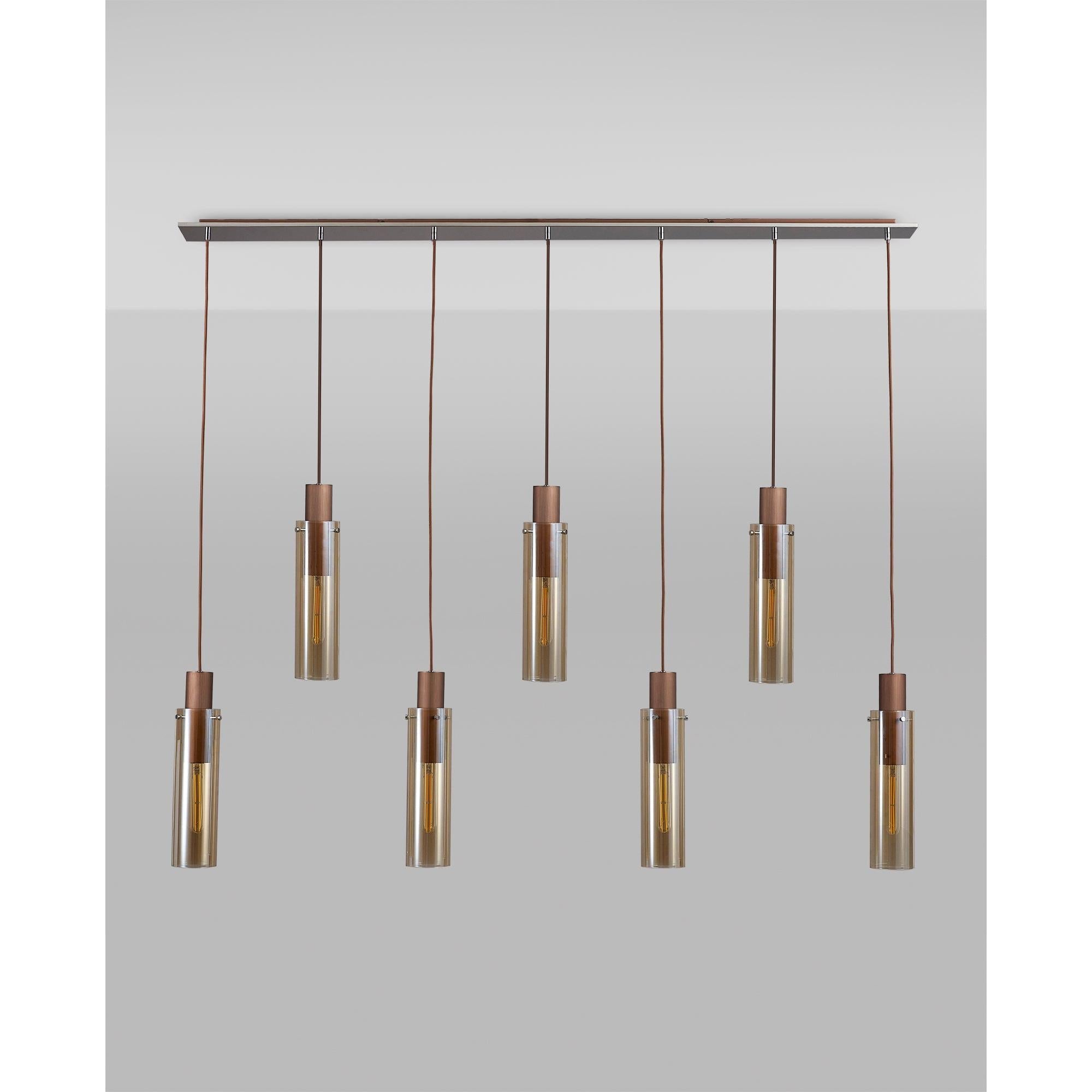 Elegant Brooks Slim 7-Light Linear Pendant