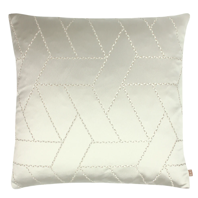 Elegant Hades Geometric Pearl Accent Pillow